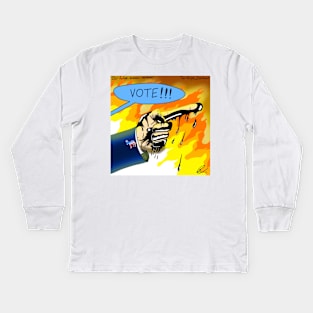 Vote Fires Kids Long Sleeve T-Shirt